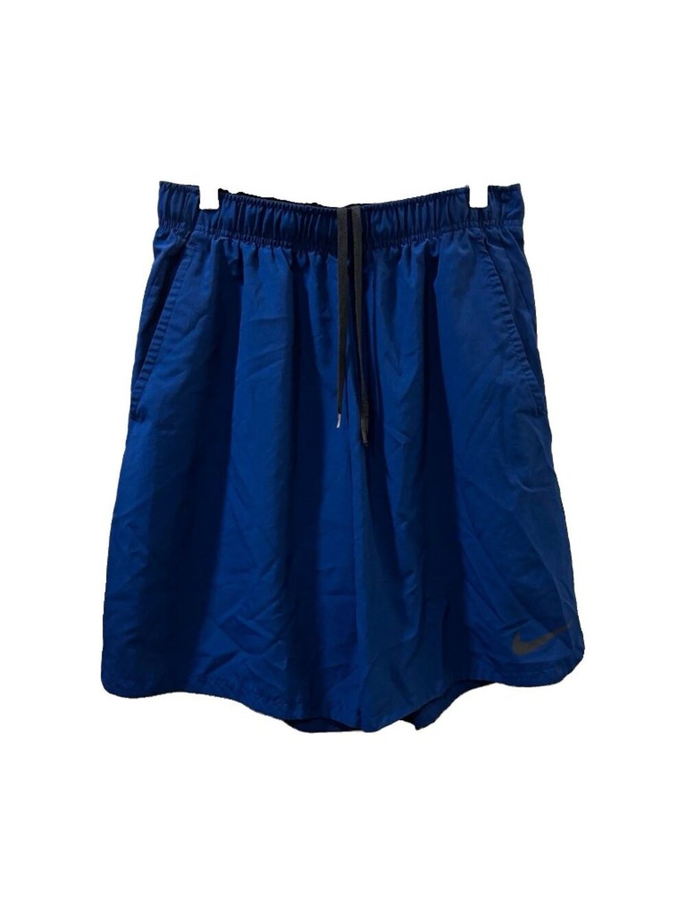 Nike Dri-FIT Shorts 9”Inseam Blue Men M Pockets Elastic Waist Drawstring